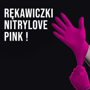 RĘKAWICZKI NIRTRYLOWE – PINK – 100 szt