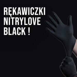 RĘKAWICZKI NITRYLOWE – BLACK – 100 szt